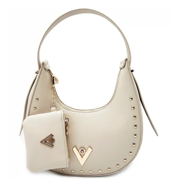 Valentino Orlandi Handbags - Valentino orlandi Cream Studded Women's Bag. Vegan Leather